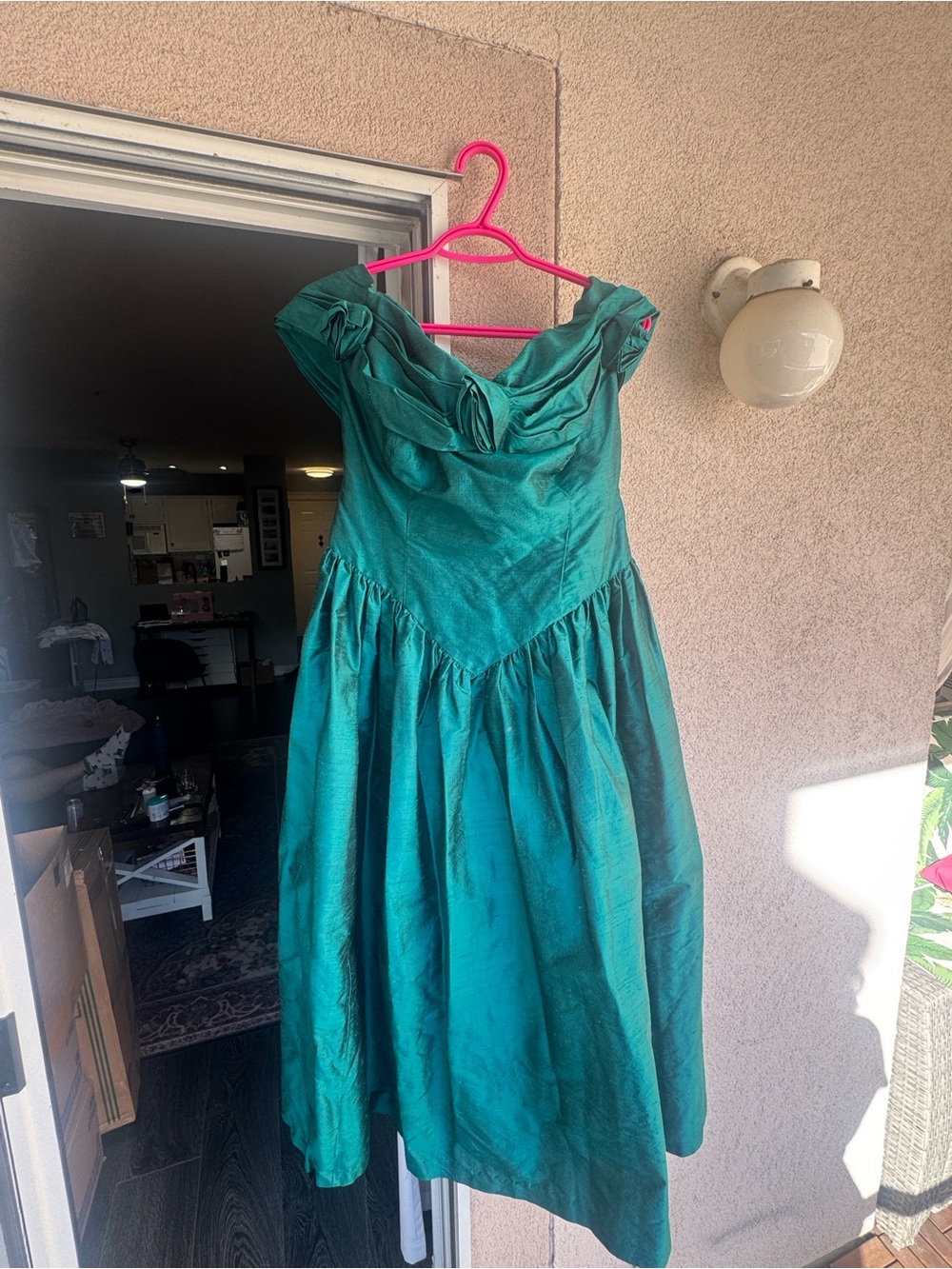 Vintage off shoulder dress